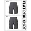 imageJMIERR Mens Hiking Cargo Shorts Casual Stretch Water Resistant QuickDry Lightweight Shorts Mens Golf Shorts with 5 PocketsDark Grey