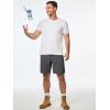 imageJMIERR Mens Hiking Cargo Shorts Casual Stretch Water Resistant QuickDry Lightweight Shorts Mens Golf Shorts with 5 PocketsDark Grey