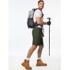 imageJMIERR Mens Hiking Cargo Shorts Casual Stretch Water Resistant QuickDry Lightweight Shorts Mens Golf Shorts with 5 PocketsFour Leaf Clover