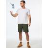 imageJMIERR Mens Hiking Cargo Shorts Casual Stretch Water Resistant QuickDry Lightweight Shorts Mens Golf Shorts with 5 PocketsFour Leaf Clover