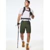 imageJMIERR Mens Hiking Cargo Shorts Casual Stretch Water Resistant QuickDry Lightweight Shorts Mens Golf Shorts with 5 PocketsFour Leaf Clover