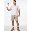 imageJMIERR Mens Hiking Cargo Shorts Casual Stretch Water Resistant QuickDry Lightweight Shorts Mens Golf Shorts with 5 PocketsMeadow Mist Green