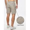 imageJMIERR Mens Hiking Cargo Shorts Casual Stretch Water Resistant QuickDry Lightweight Shorts Mens Golf Shorts with 5 PocketsMeadow Mist Green