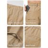 imageJMIERR Mens Hiking Cargo Shorts Casual Stretch Water Resistant QuickDry Lightweight Shorts Mens Golf Shorts with 5 PocketsPale Khaki