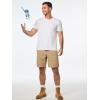 imageJMIERR Mens Hiking Cargo Shorts Casual Stretch Water Resistant QuickDry Lightweight Shorts Mens Golf Shorts with 5 PocketsPale Khaki