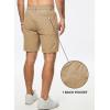 imageJMIERR Mens Hiking Cargo Shorts Casual Stretch Water Resistant QuickDry Lightweight Shorts Mens Golf Shorts with 5 PocketsPale Khaki