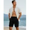 imageJMIERR Mens Hybrid Golf Shorts Casual Stretch QuickDry Flat Front Lightweight Wrinkle Free Dress Shorts with PocketBlack