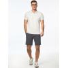 imageJMIERR Mens Hybrid Golf Shorts Casual Stretch QuickDry Flat Front Lightweight Wrinkle Free Dress Shorts with PocketDark Grey