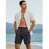 imageJMIERR Mens Hybrid Golf Shorts Casual Stretch QuickDry Flat Front Lightweight Wrinkle Free Dress Shorts with PocketDark Grey