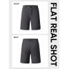 imageJMIERR Mens Hybrid Golf Shorts Casual Stretch QuickDry Flat Front Lightweight Wrinkle Free Dress Shorts with PocketDark Grey