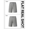 imageJMIERR Mens Hybrid Golf Shorts Casual Stretch QuickDry Flat Front Lightweight Wrinkle Free Dress Shorts with PocketGrey