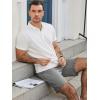 imageJMIERR Mens Hybrid Golf Shorts Casual Stretch QuickDry Flat Front Lightweight Wrinkle Free Dress Shorts with PocketGrey