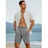 imageJMIERR Mens Hybrid Golf Shorts Casual Stretch QuickDry Flat Front Lightweight Wrinkle Free Dress Shorts with PocketGrey