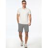imageJMIERR Mens Hybrid Golf Shorts Casual Stretch QuickDry Flat Front Lightweight Wrinkle Free Dress Shorts with PocketGrey