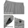 imageJMIERR Mens Hybrid Golf Shorts Casual Stretch QuickDry Flat Front Lightweight Wrinkle Free Dress Shorts with PocketGrey