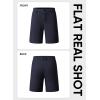 imageJMIERR Mens Hybrid Golf Shorts Casual Stretch QuickDry Flat Front Lightweight Wrinkle Free Dress Shorts with PocketNavy Blue
