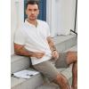 imageJMIERR Mens Hybrid Golf Shorts Casual Stretch QuickDry Flat Front Lightweight Wrinkle Free Dress Shorts with PocketParchment
