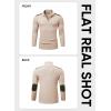 imageJMIERR Mens Quarter Zip Cable Knit Pullover Sweater Casual Long Sleeve Stand Collar SweatersBeige