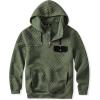 imageJMIERR Mens Quilted Hoodies Casual Long Sleeve QuarterZip Pullover Sweatshirt with PocketsZ Green