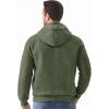 imageJMIERR Mens Quilted Hoodies Casual Long Sleeve QuarterZip Pullover Sweatshirt with PocketsZ Green