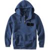 imageJMIERR Mens Quilted Hoodies Casual Long Sleeve QuarterZip Pullover Sweatshirt with PocketsZ Sail Blue