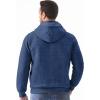 imageJMIERR Mens Quilted Hoodies Casual Long Sleeve QuarterZip Pullover Sweatshirt with PocketsZ Sail Blue