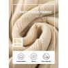 imageJMIERR Mens Wool Blend Cable Knit Sweater Casual Long Sleeve Button Stand Collar Old Money Pullover SweatersApricot