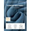 imageJMIERR Mens Wool Blend Cable Knit Sweater Casual Long Sleeve Button Stand Collar Old Money Pullover SweatersBlue
