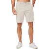 imageJMIERR Mens Casual 8quot Cotton Linen Shorts  Button Waist Summer Beach Shorts with PocketsBeige