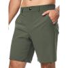 imageJMIERR Mens Hybrid Golf Shorts Casual Stretch QuickDry Flat Front Lightweight Wrinkle Free Dress Shorts with PocketFour Leaf Clover