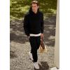 imageJMIERR Mens 2 Piece Outfits Hoodie Sweatshirt Tracksuit ampamp Joggers Sweatpants Sweatsuit SetBlack