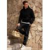 imageJMIERR Mens 2 Piece Outfits Hoodie Sweatshirt Tracksuit ampamp Joggers Sweatpants Sweatsuit SetBlack