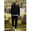 imageJMIERR Mens 2 Piece Outfits Hoodie Sweatshirt Tracksuit ampamp Joggers Sweatpants Sweatsuit SetBlack