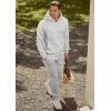 imageJMIERR Mens 2 Piece Outfits Hoodie Sweatshirt Tracksuit ampamp Joggers Sweatpants Sweatsuit SetLight Grey