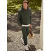 imageJMIERR Mens 2 Piece Outfits Hoodie Sweatshirt Tracksuit ampamp Joggers Sweatpants Sweatsuit SetMoss Green
