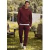 imageJMIERR Mens 2 Piece Outfits Hoodie Sweatshirt Tracksuit ampamp Joggers Sweatpants Sweatsuit SetRed