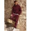 imageJMIERR Mens 2 Piece Outfits Hoodie Sweatshirt Tracksuit ampamp Joggers Sweatpants Sweatsuit SetRed