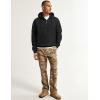 imageJMIERR Mens Casual Cotton Hoodies Drawstring Quarter Zip Pullover Sweatshirts00 Black