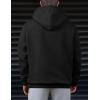 imageJMIERR Mens Casual Cotton Hoodies Drawstring Quarter Zip Pullover Sweatshirts00 Black