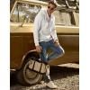 imageJMIERR Mens Casual Cotton Hoodies Drawstring Quarter Zip Pullover Sweatshirts04 White