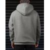 imageJMIERR Mens Casual Cotton Hoodies Drawstring Quarter Zip Pullover Sweatshirts05 Dark Grey