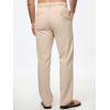 imageJMIERR Mens Casual Drawstring Pants Elastic Waist Lightweight Pant Summer Beach Trouser with PocketsB Apricot