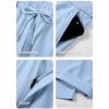 imageJMIERR Mens Casual Drawstring Pants Elastic Waist Lightweight Pant Summer Beach Trouser with PocketsBeau Blue