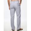 imageJMIERR Mens Casual Drawstring Pants Elastic Waist Lightweight Pant Summer Beach Trouser with PocketsBluish Gray