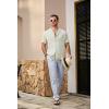 imageJMIERR Mens Casual Drawstring Pants Elastic Waist Lightweight Pant Summer Beach Trouser with PocketsBluish Gray