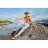 imageJMIERR Mens Casual Drawstring Pants Elastic Waist Lightweight Pant Summer Beach Trouser with PocketsBluish Gray
