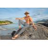 imageJMIERR Mens Casual Drawstring Pants Elastic Waist Lightweight Pant Summer Beach Trouser with PocketsLight Grey