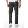 imageJMIERR Mens Casual Pants Cotton Twill Drawstring Elastic Waist Chino Pants with PocketsA Black