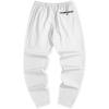 imageJMIERR Mens Casual Pants Cotton Twill Drawstring Elastic Waist Chino Pants with PocketsA White