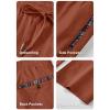 imageJMIERR Mens Casual Pants Cotton Twill Drawstring Elastic Waist Chino Pants with PocketsBrick Red